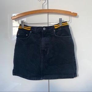 Black Carmar Denim Skirt